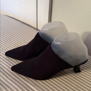 Anne Klein Black Mules